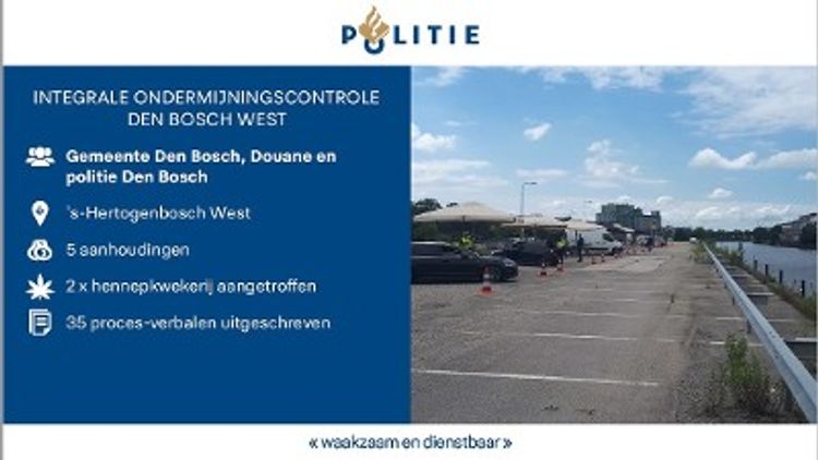 's-Hertogenbosch - Integrale actie in ’s-Hertogenbosch West tegen ondermijning